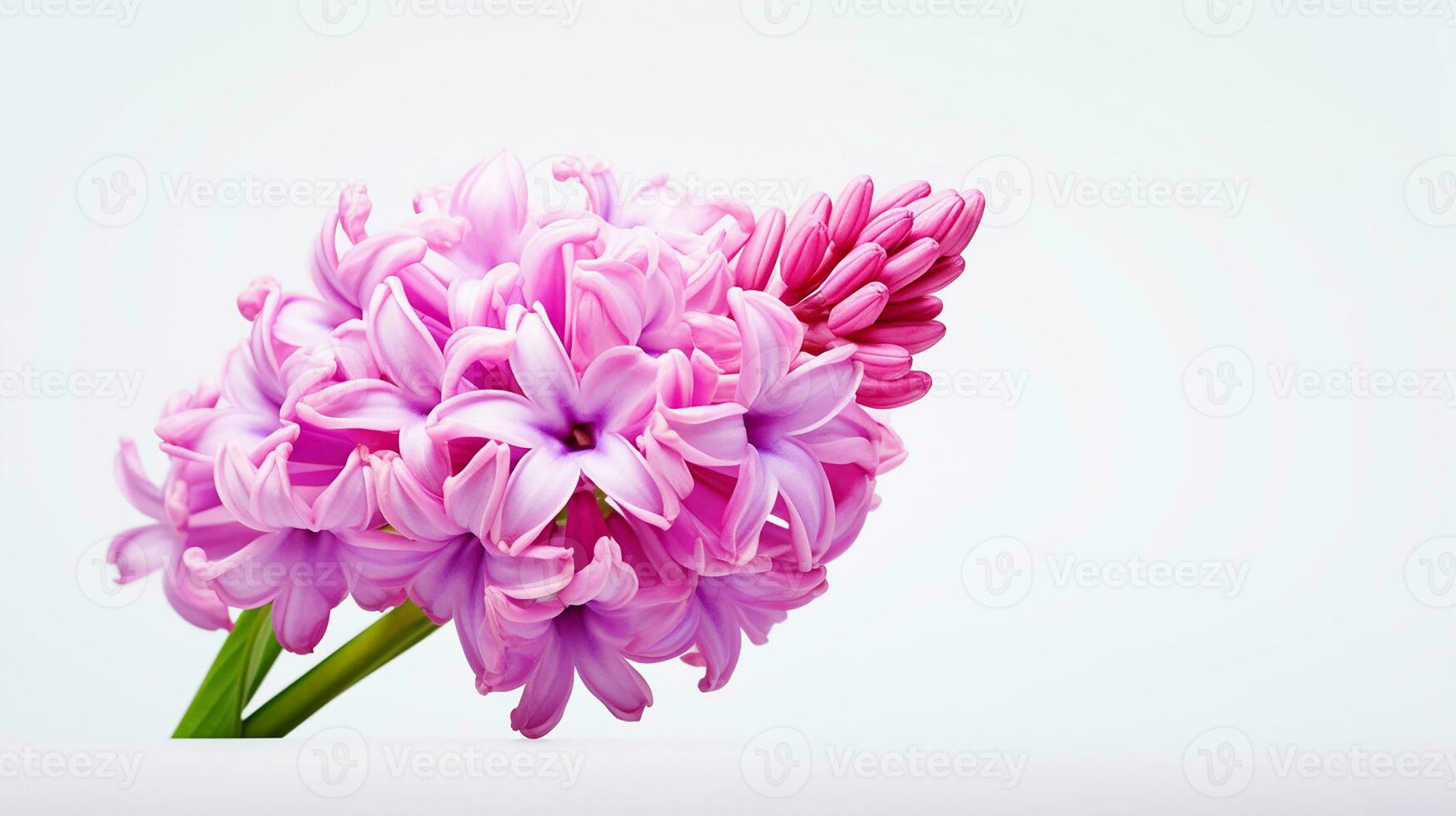 foto do lindo jacinto flor isolado em branco fundo. generativo ai