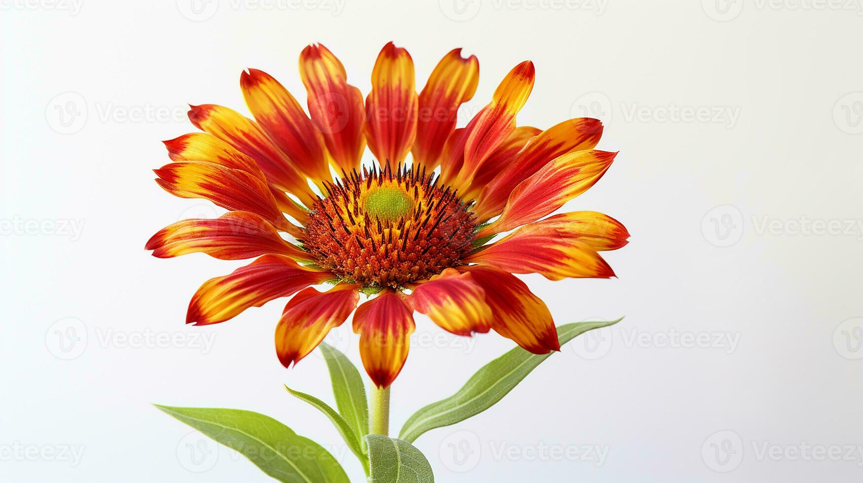 foto do lindo gaillardia flor isolado em branco fundo. generativo ai