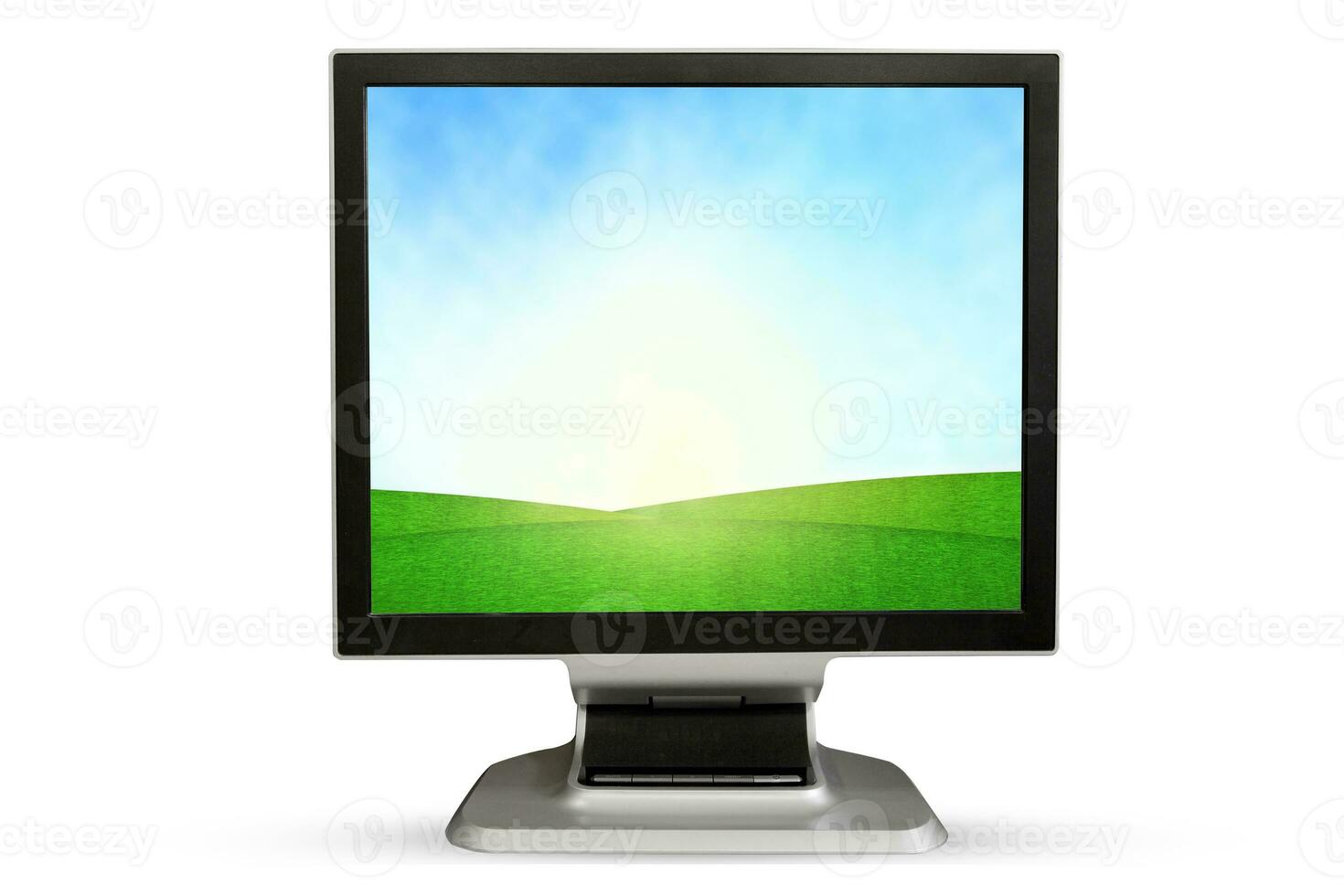 computador monitor. isolado em branco fundo. foto