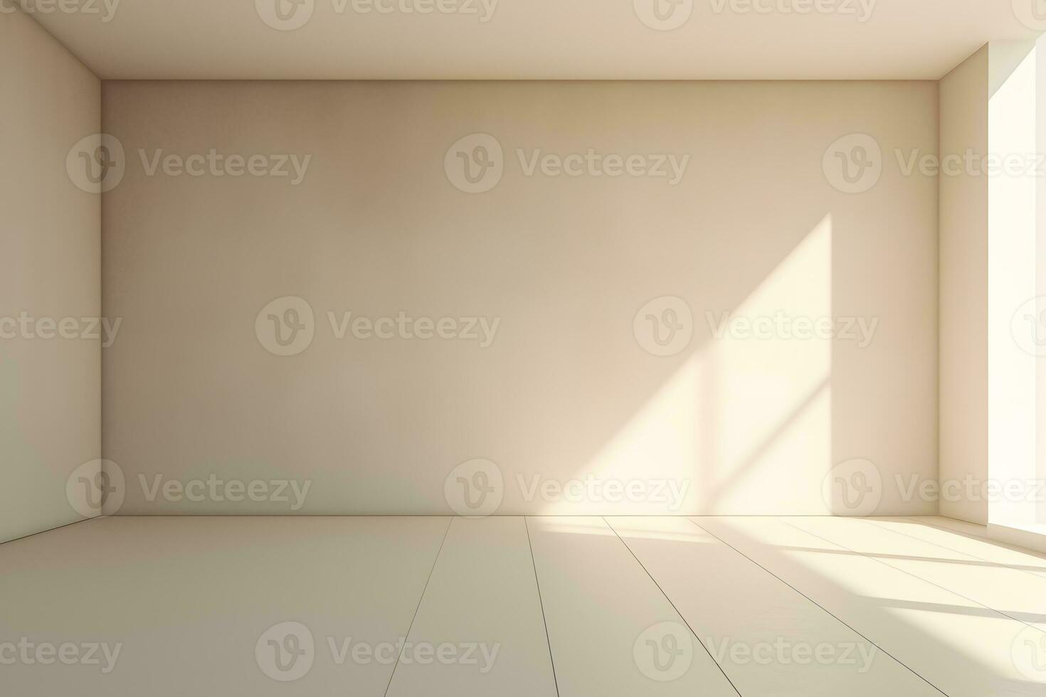 esvaziar quarto parede branco fundo para produtos apresentação com sombra e luz a partir de janelas, dentro a estilo do minimalista fundo, moderno interior conceito, ai gerar foto