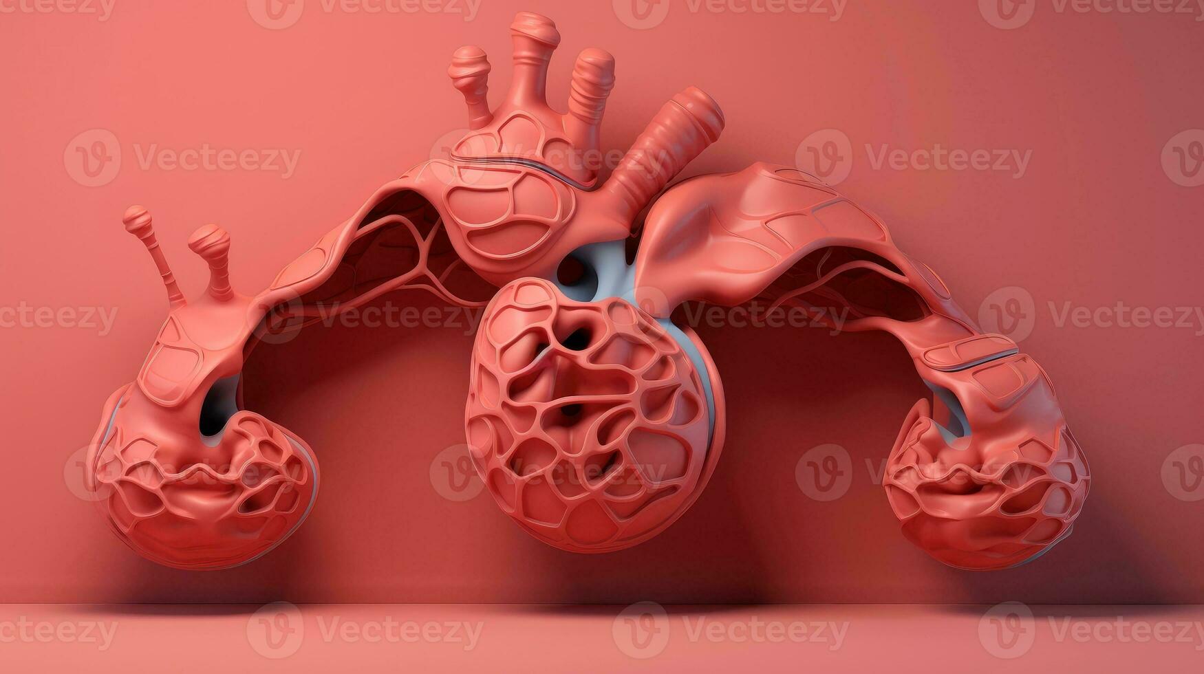 3d ilustração brincar do a humano órgão sistema, anatomia, nervoso, circulatório, digestivo, excretor, urinário, e osso sistemas. médico Educação conceito, generativo ai ilustração foto