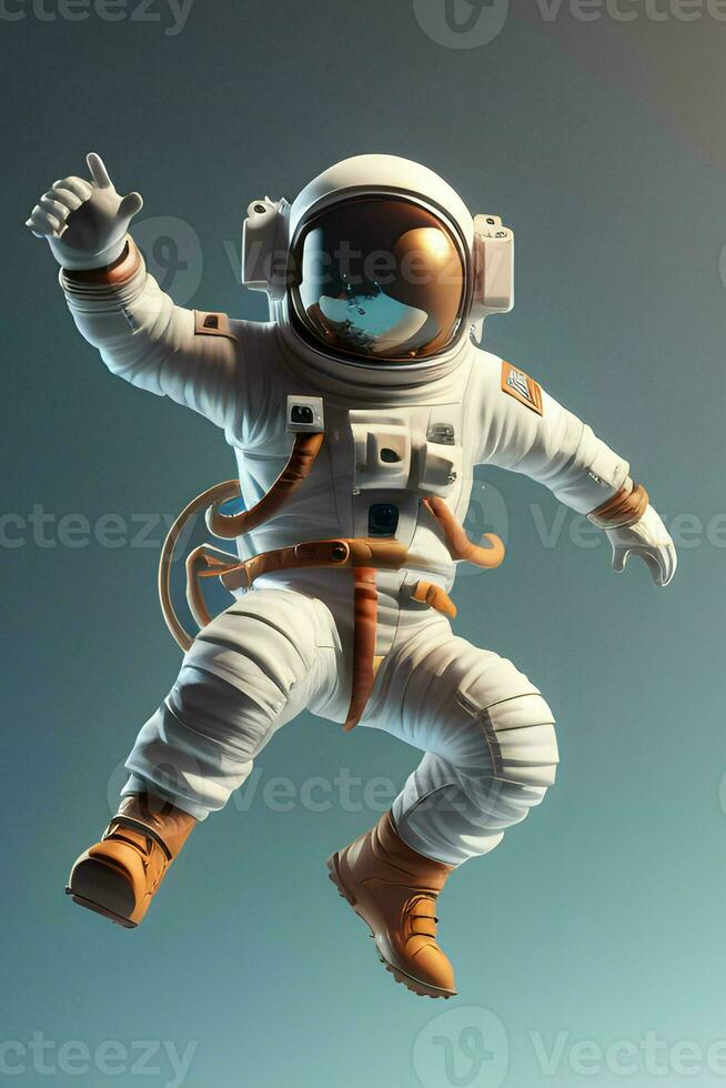astronauta flutuando dentro a ar fez com generativo ai tecnologia foto
