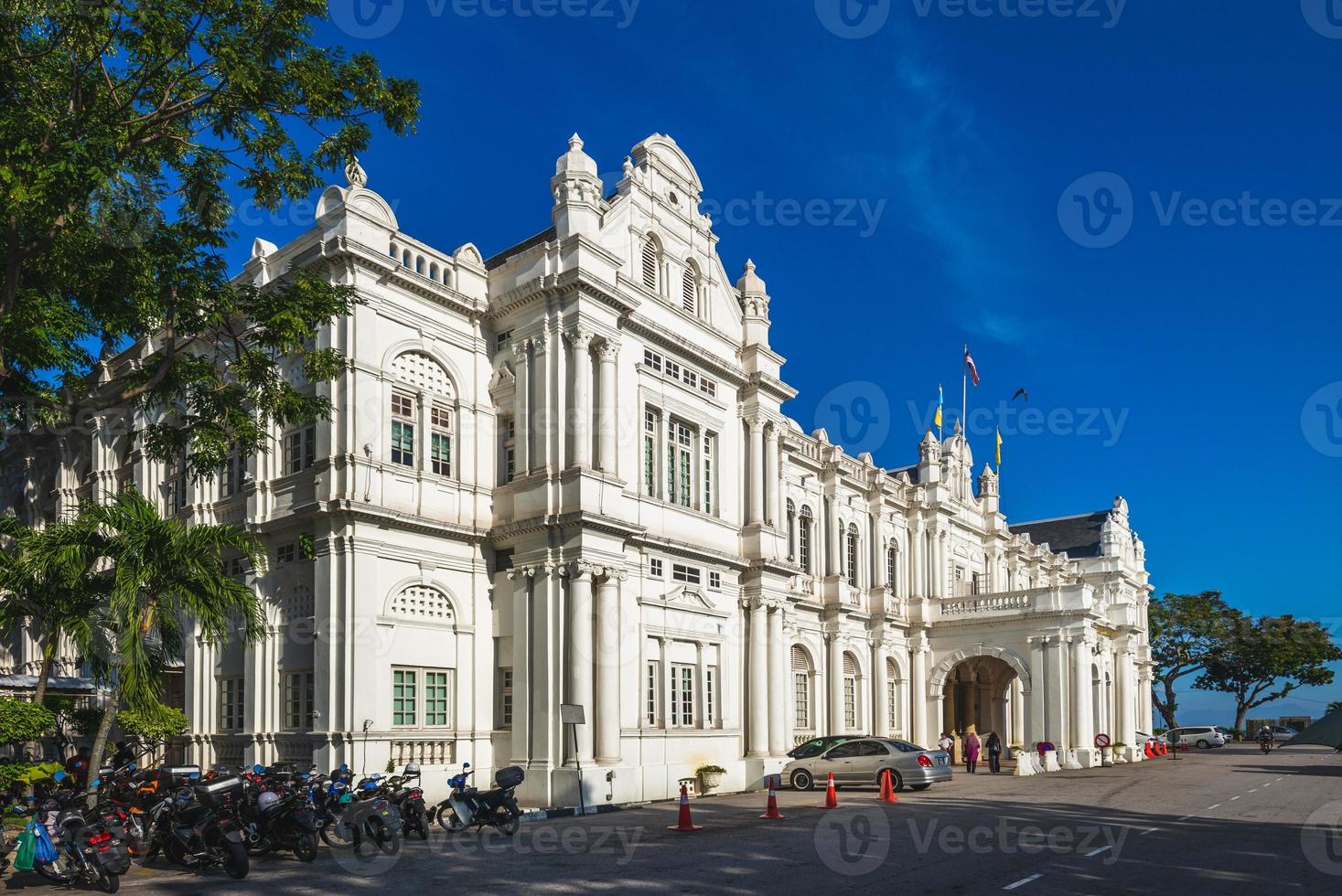 fachada da prefeitura em george town em penang, malásia foto