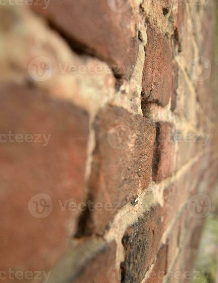 tijolo parede fechar-se Visão foto