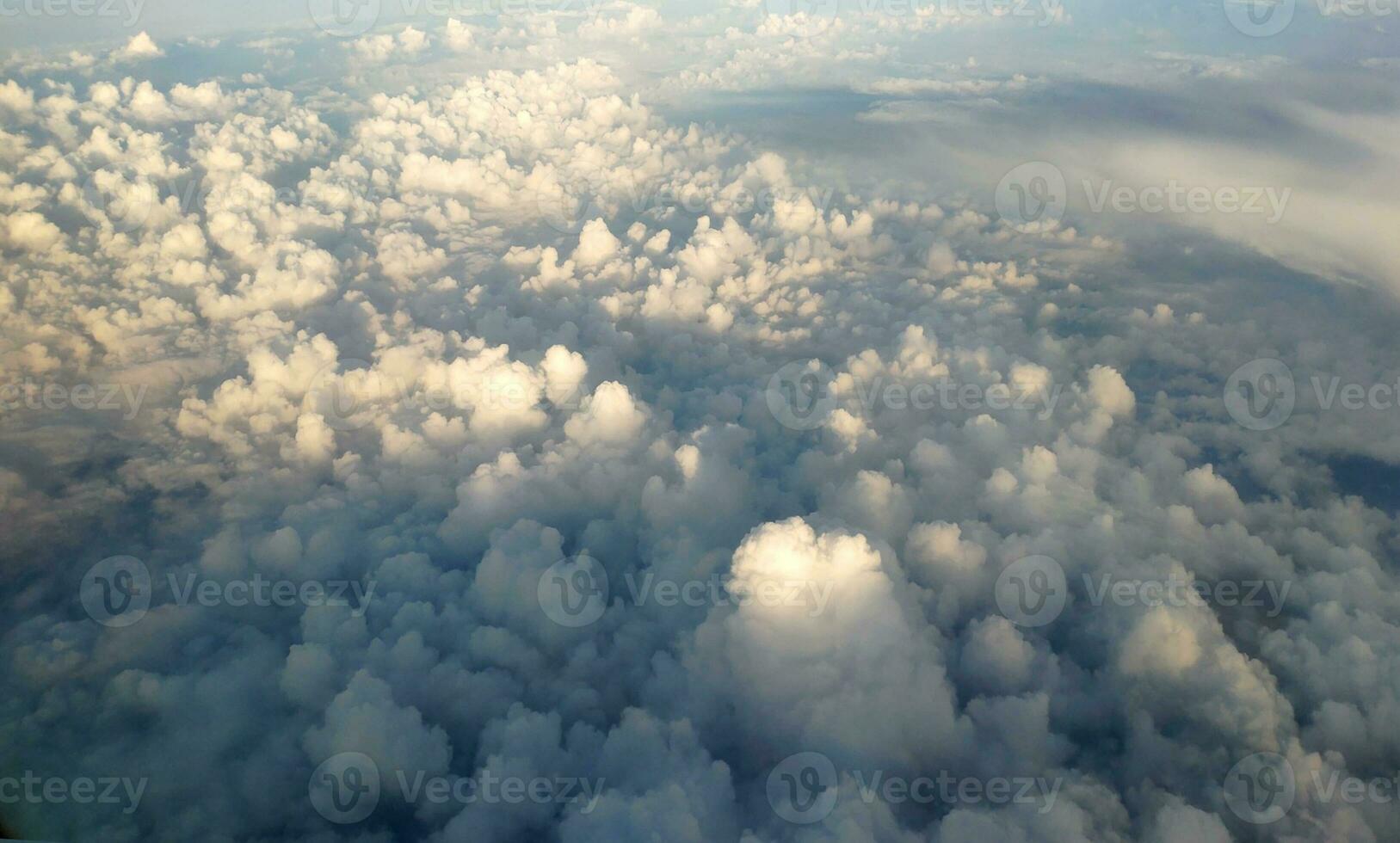 nuvens Como elas estão visto a partir de avião foto