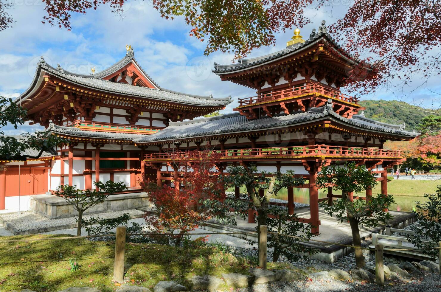 Byodo dentro têmpora Fénix corredor é uma budista têmpora dentro uji, Quioto, Japão foto