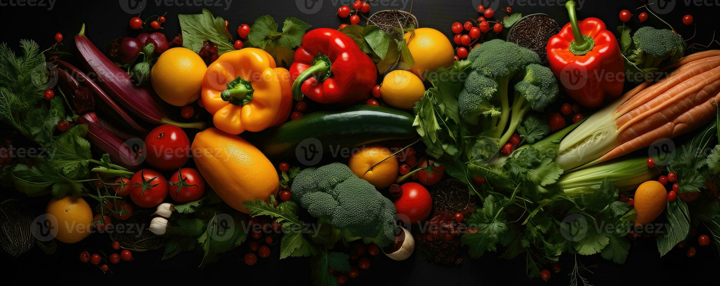 variedade do fresco legumes - ai generativo foto