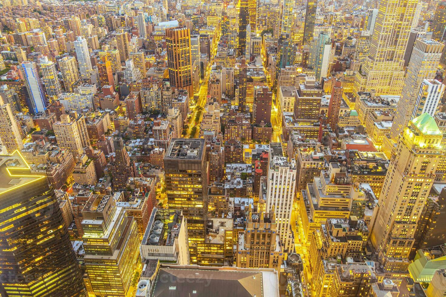 Manhattan Horizonte, paisagem urbana do Novo Iorque cidade dentro a Unidos Estado foto