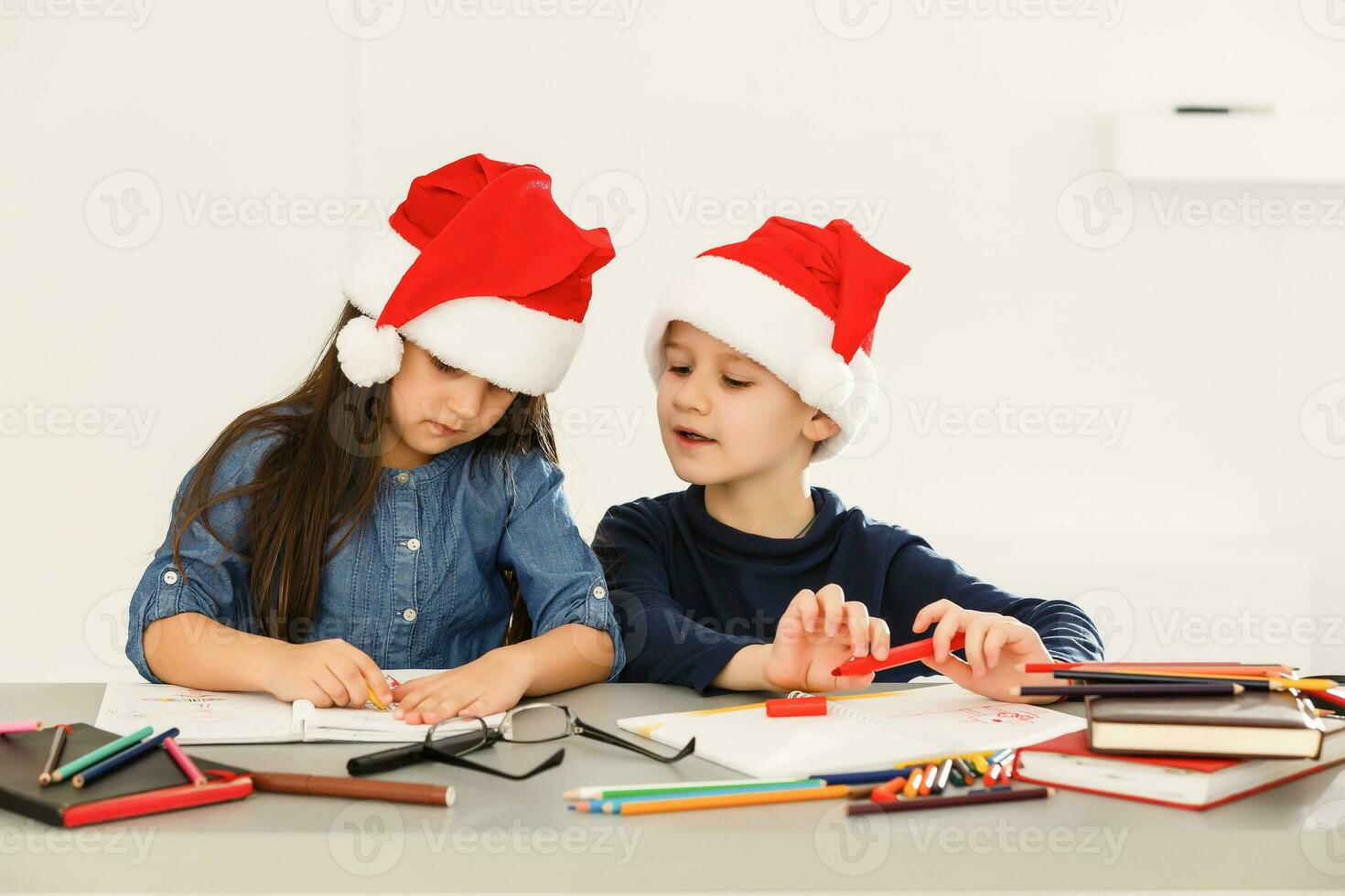 elementar era criança, criando arte, escola dentro arte aula, sala de aula, Natal produtos foto