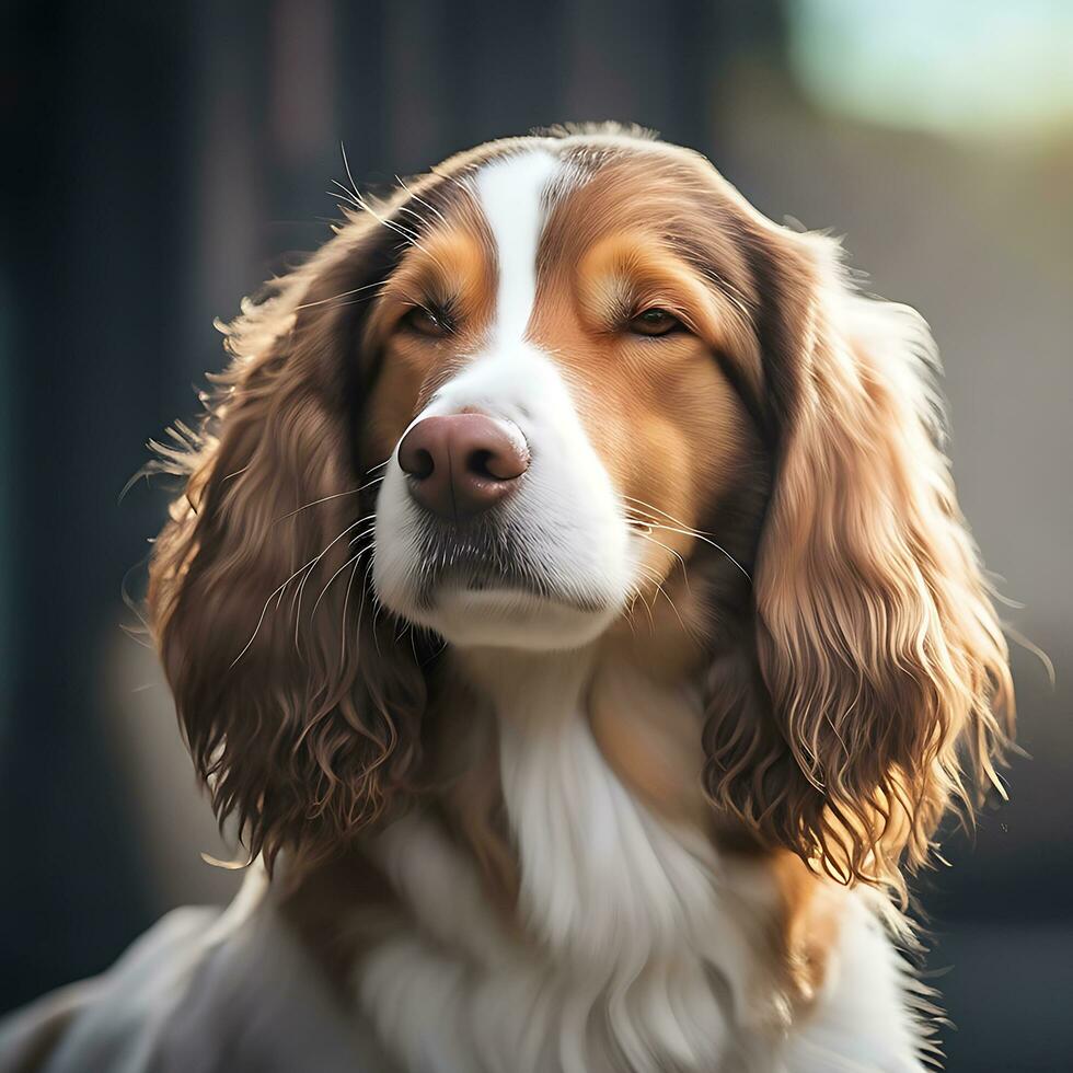 cachorro livre imagem. ai gerado foto