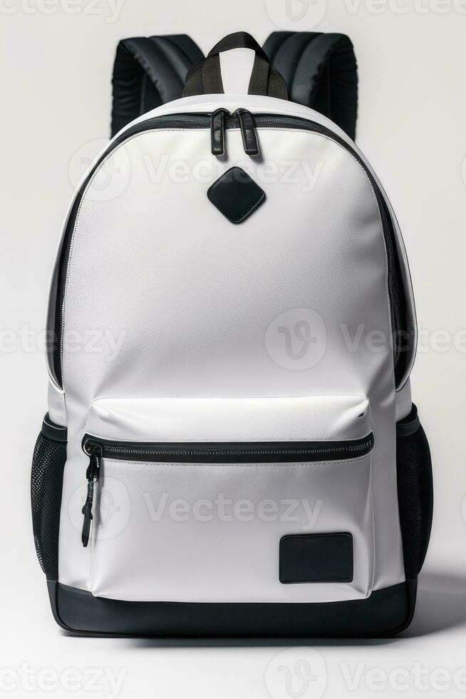 viagem Mochila isolado em branco fundo. generativo ai foto