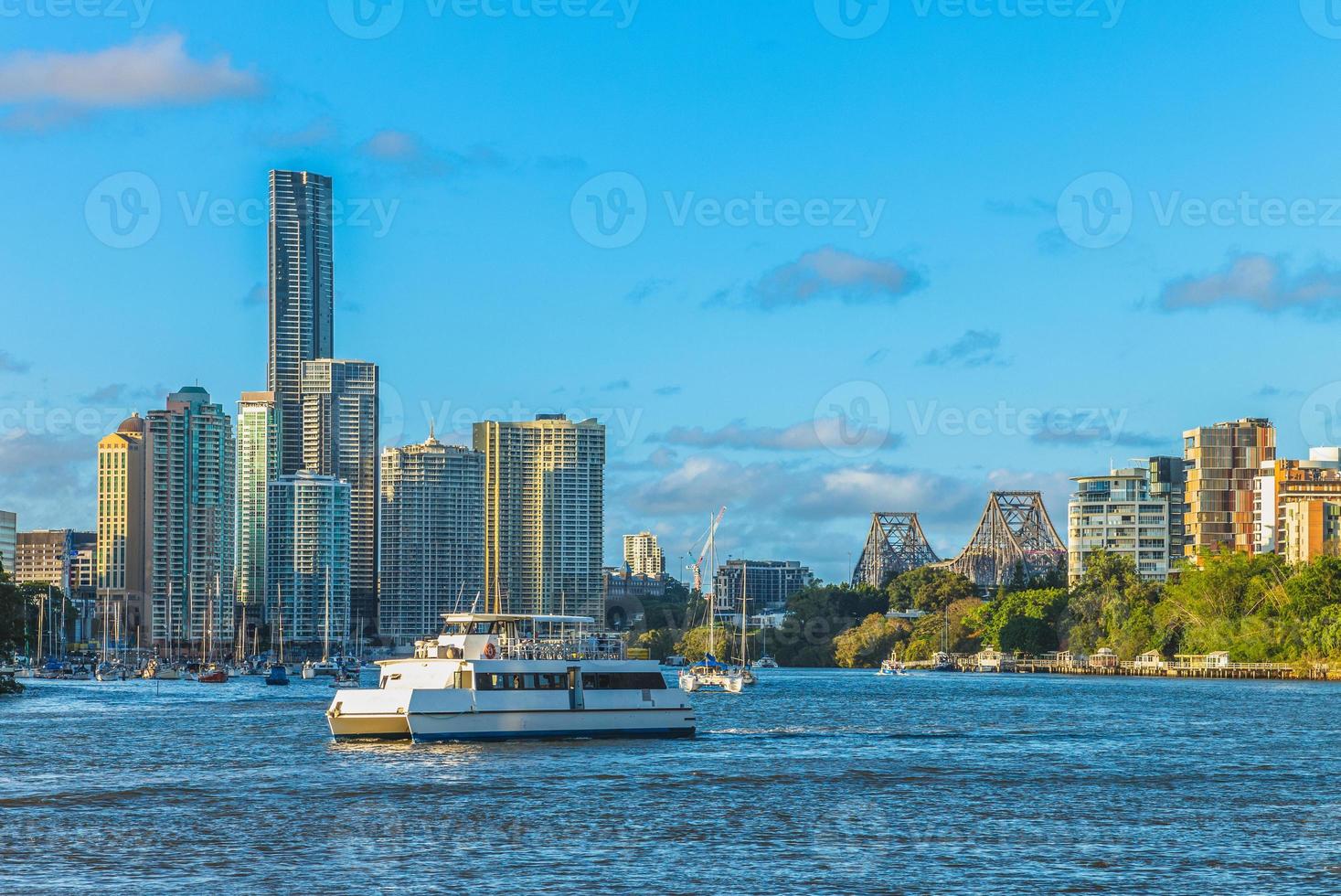 horizonte de Brisbane em Queensland, Austrália foto