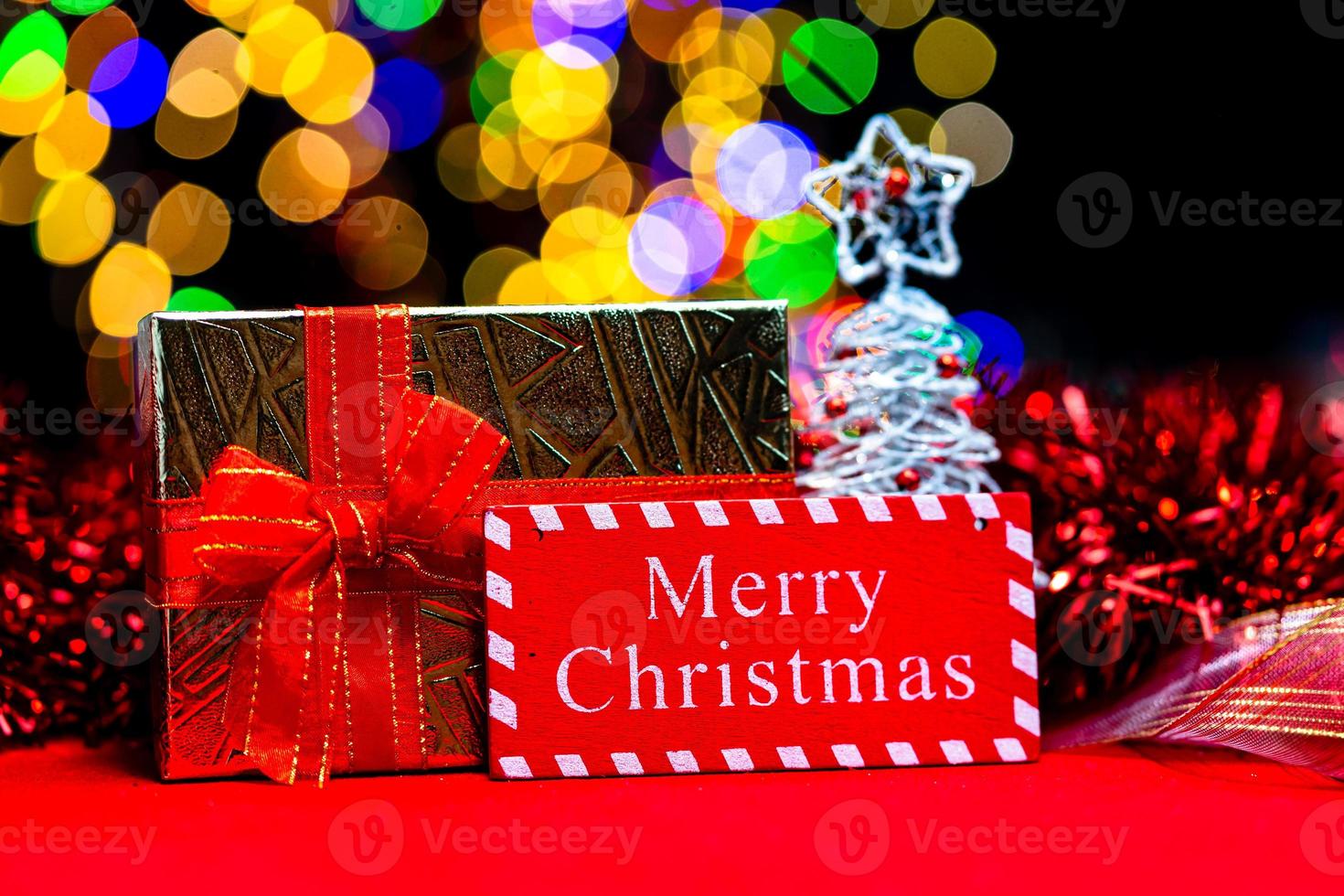 decoração de natal, fundo de feriados de natal e ano novo foto