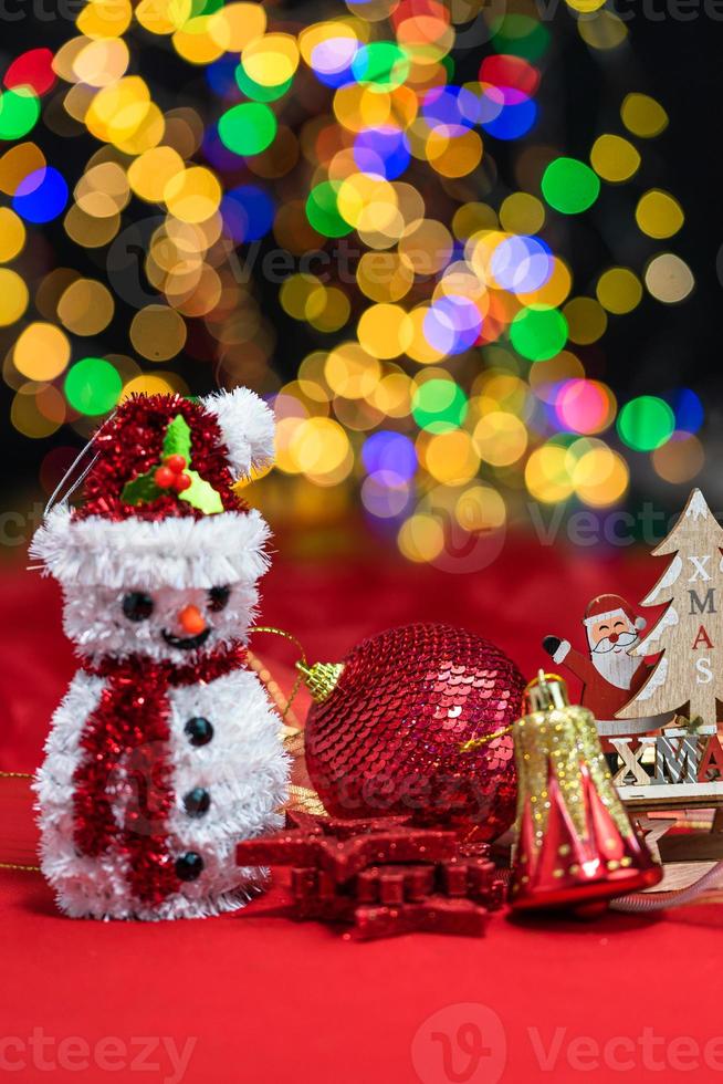 decoração de natal, fundo de feriados de natal e ano novo foto