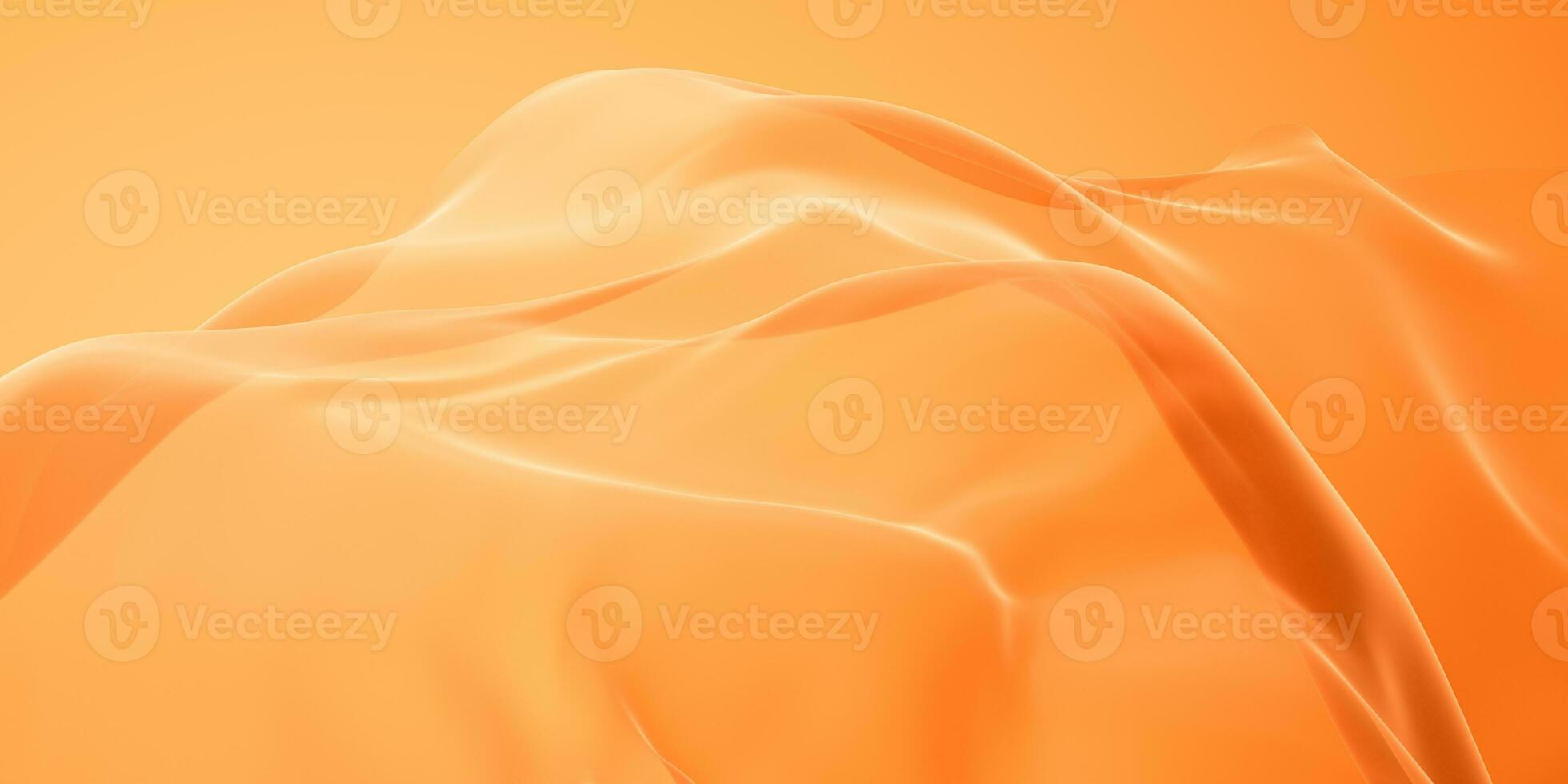 fluindo laranja pano fundo, 3d Renderização. foto