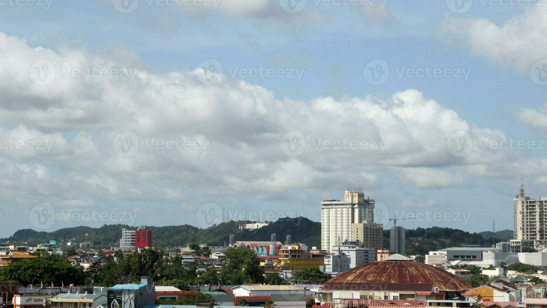 Visão do edifícios a partir de acima em a ilha foto