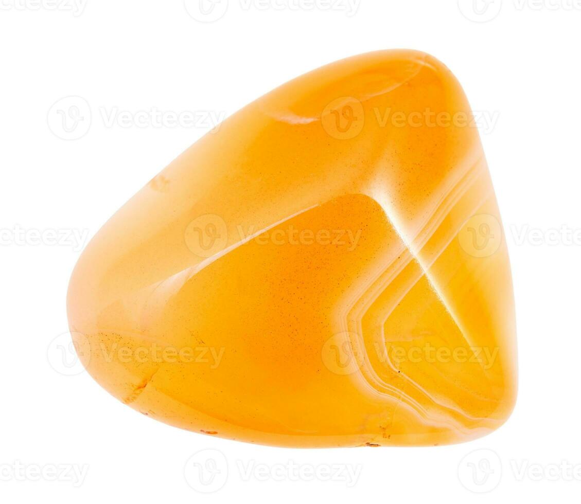polido amarelo cornalina cornalina gema pedra foto