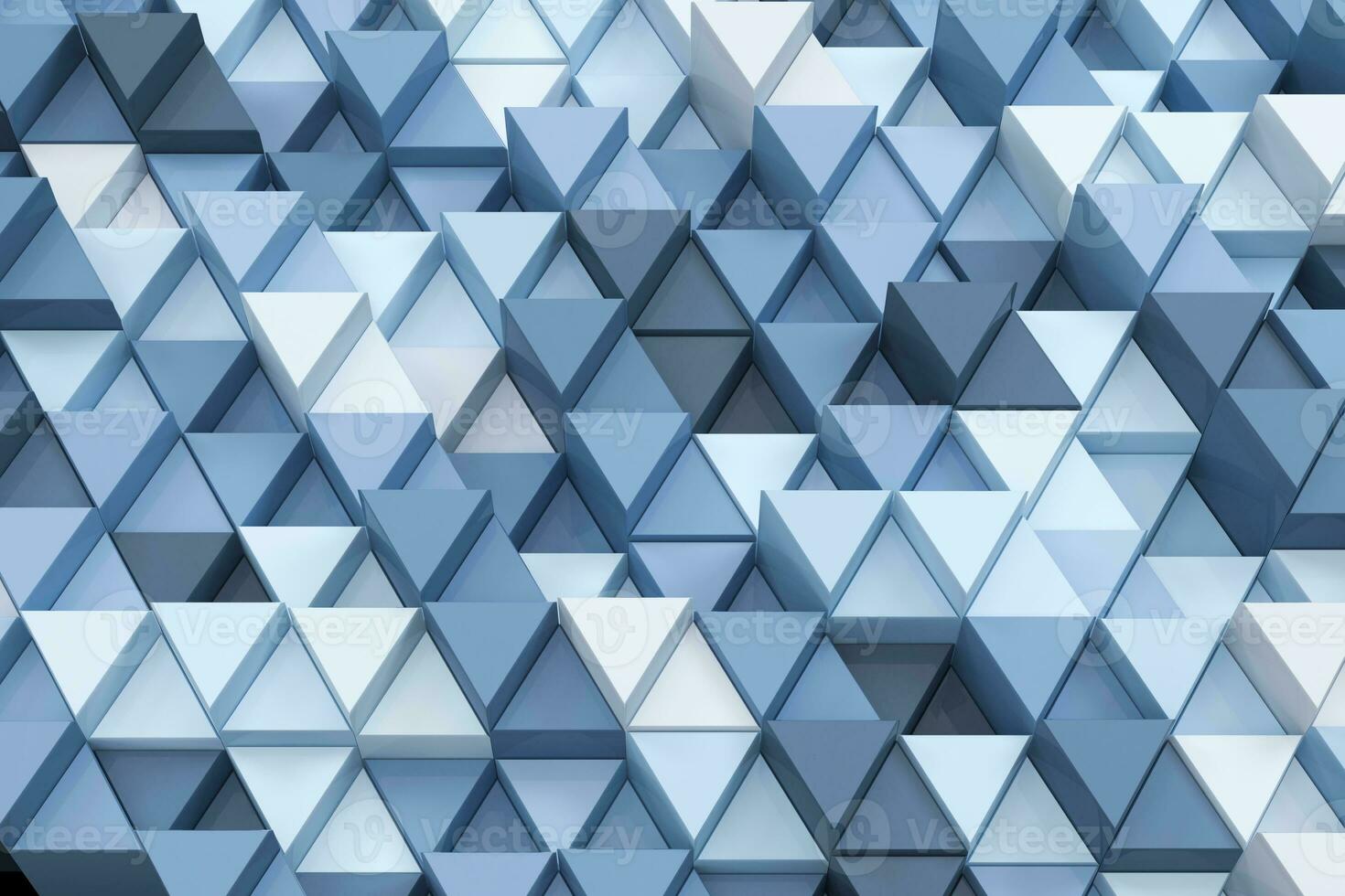 recorrente triângulo cubos fundo, 3d Renderização. foto