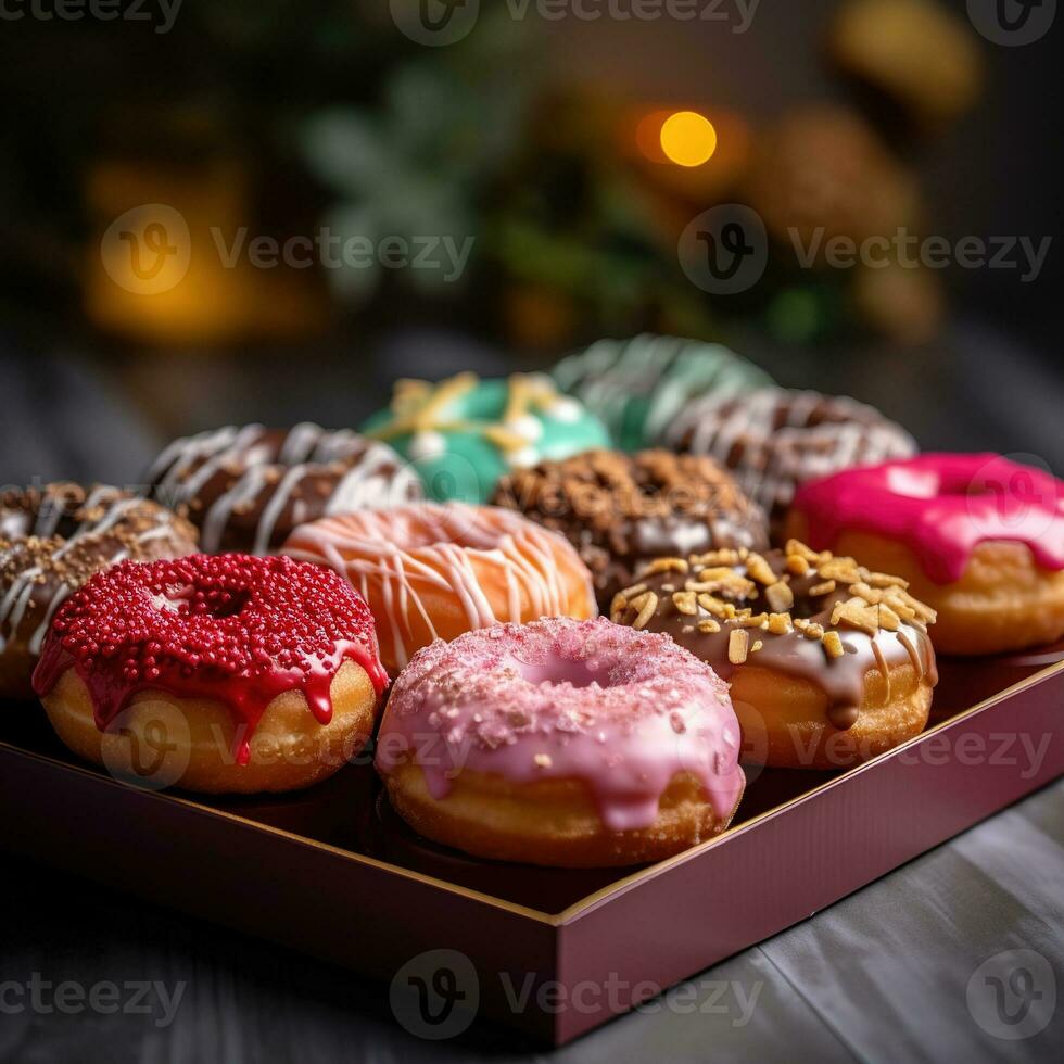 realista foto do rosquinha. fechar-se Comida fotografia. ai gerado