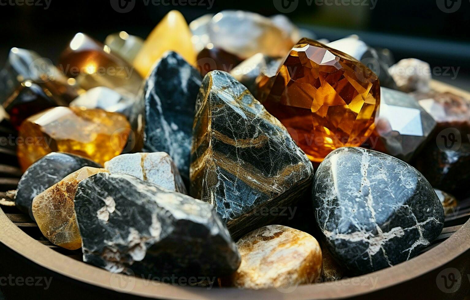 natural pedras a partir de brasil, ouro, prata, rude diamante, e hematita. brasileiro mineral Extração conceito, industrial ou decorativo pedras. foto