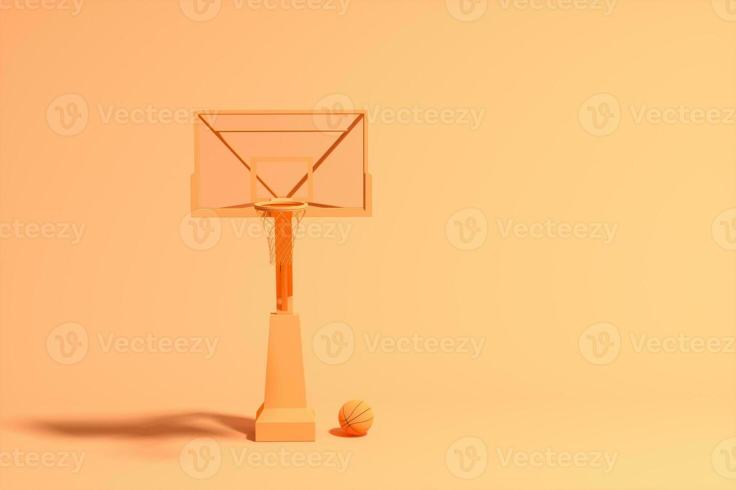 3d modelo do basquetebol stands, 3d Renderização. foto