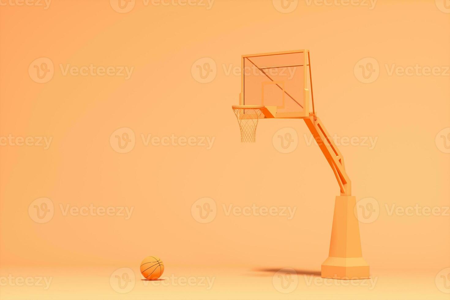 3d modelo do basquetebol stands, 3d Renderização. foto