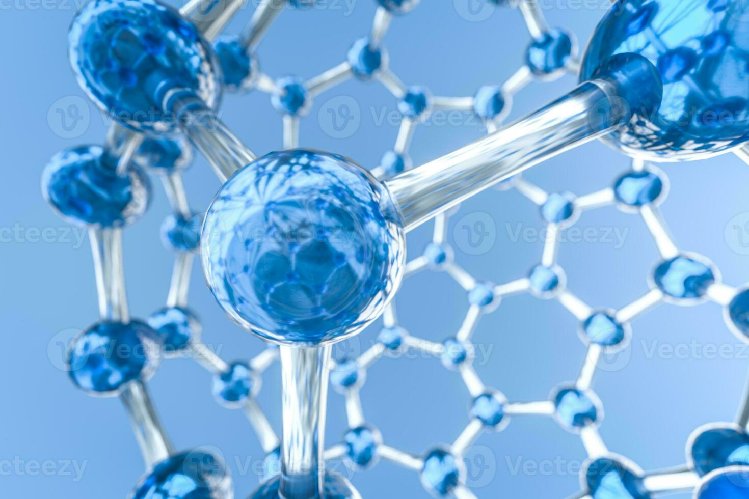 hexagonal articulação linhas, 3d Renderização foto