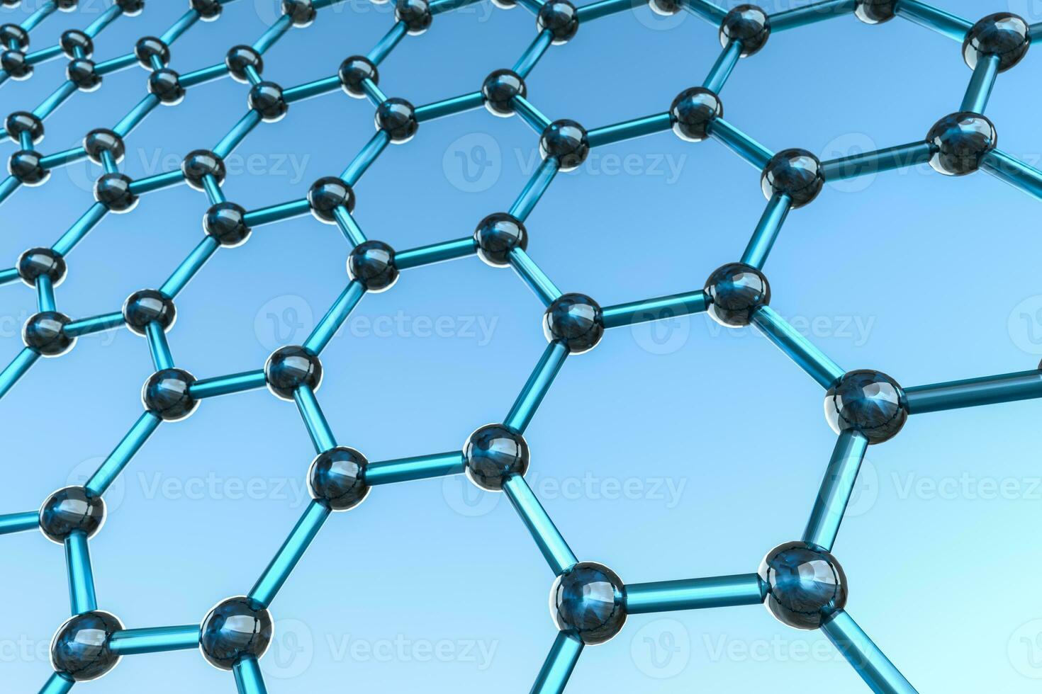 hexagonal articulação linhas, 3d Renderização foto