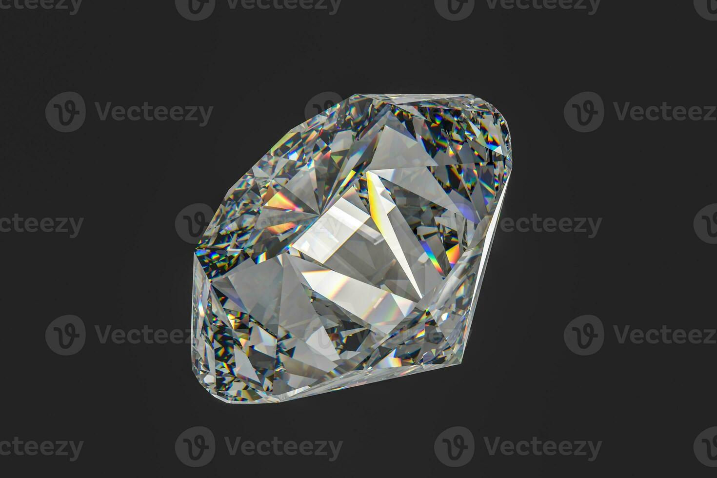 luxo diamante gema, 3d Renderização foto