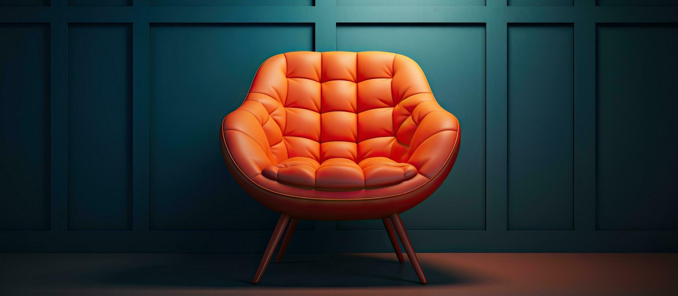 uma cadeira com a para cima angular topo botão retratado dentro uma foto