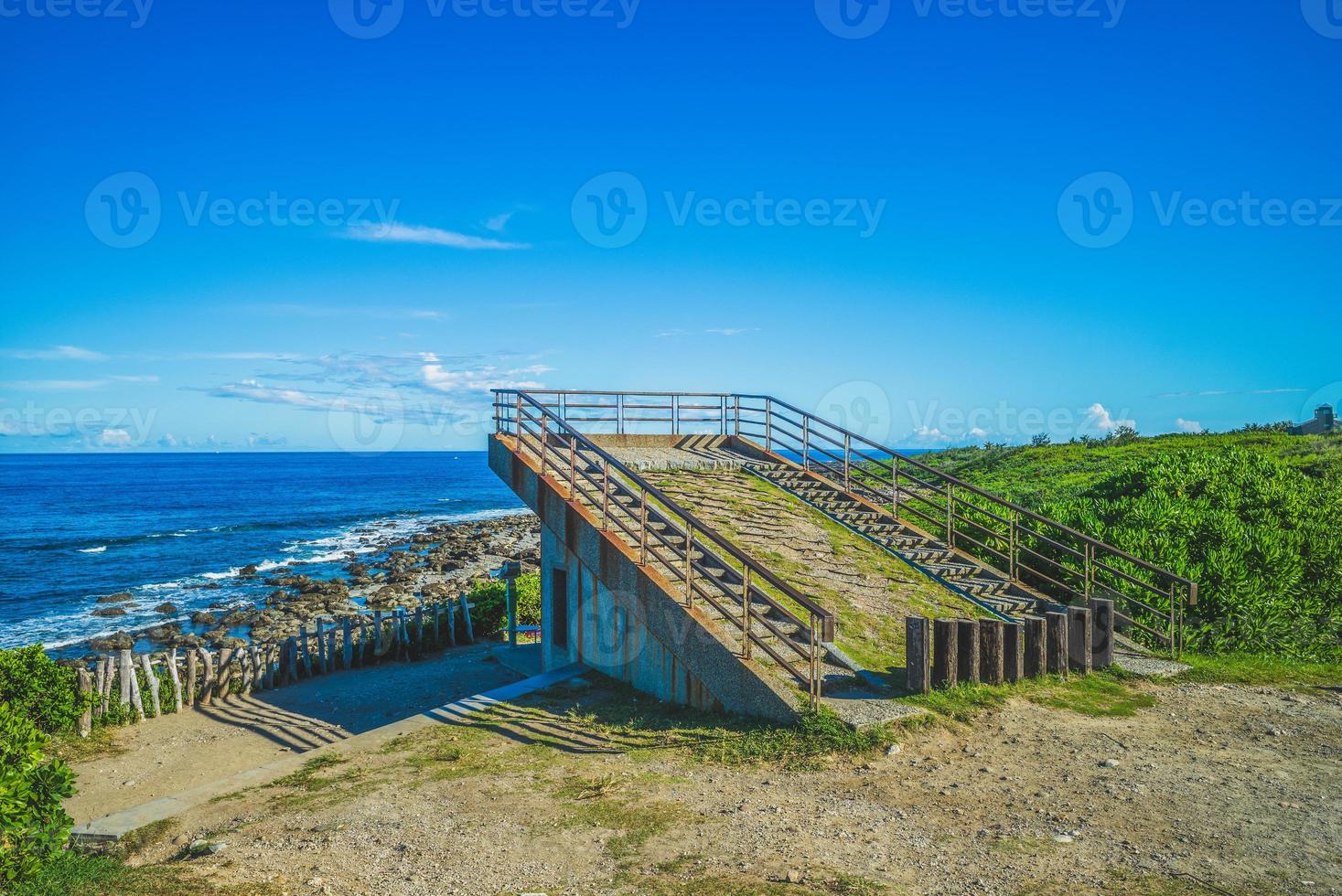 área de recreação de jialulan na costa leste de taitung, taiwan foto