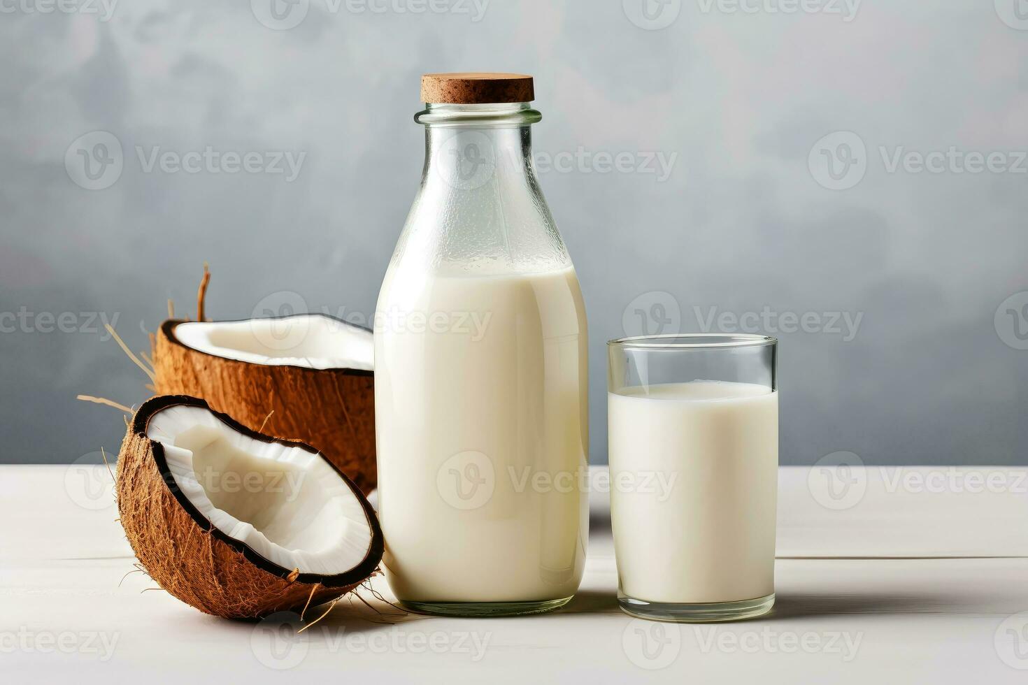 coco leite e leite alternativas - vegano sem lactose bebida - generativo ai foto