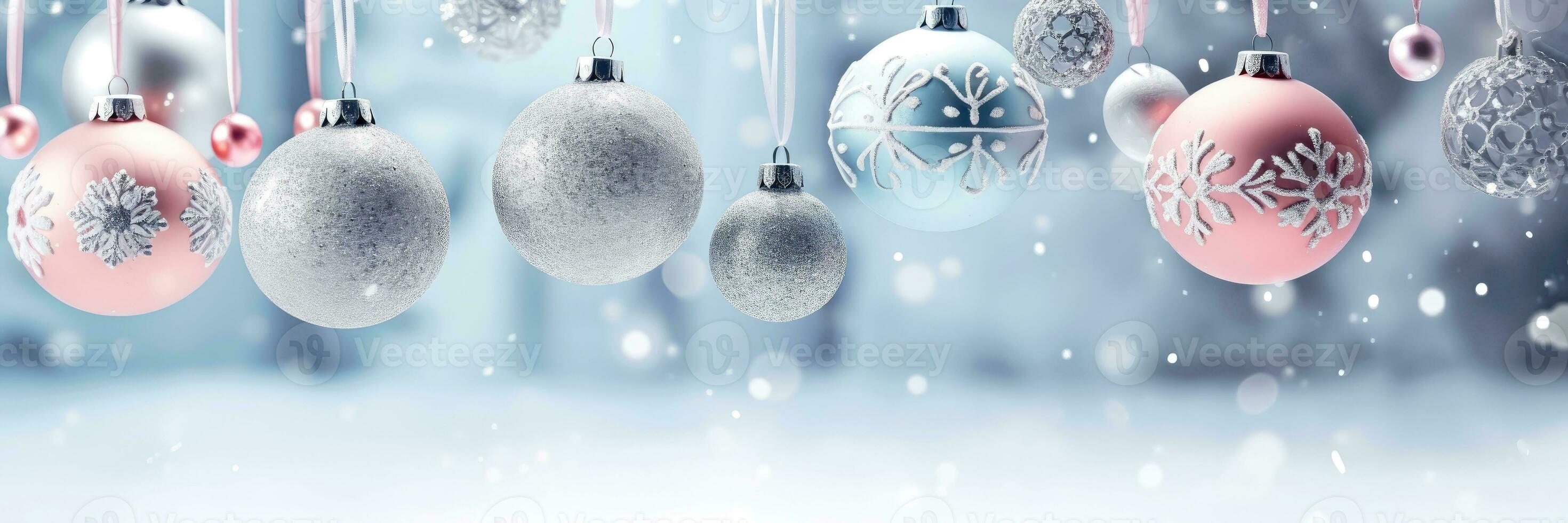 feriado brilhar - festivo Natal bokeh fundo - generativo ai foto