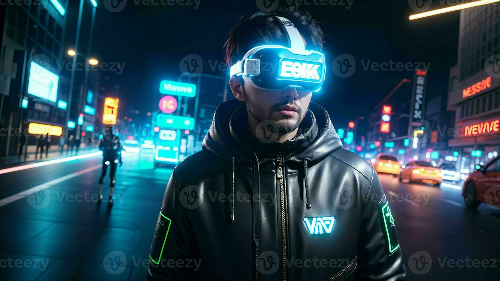 revelação a interligado futuro do ai, vr, e metaverso tecnologia ai gerado foto