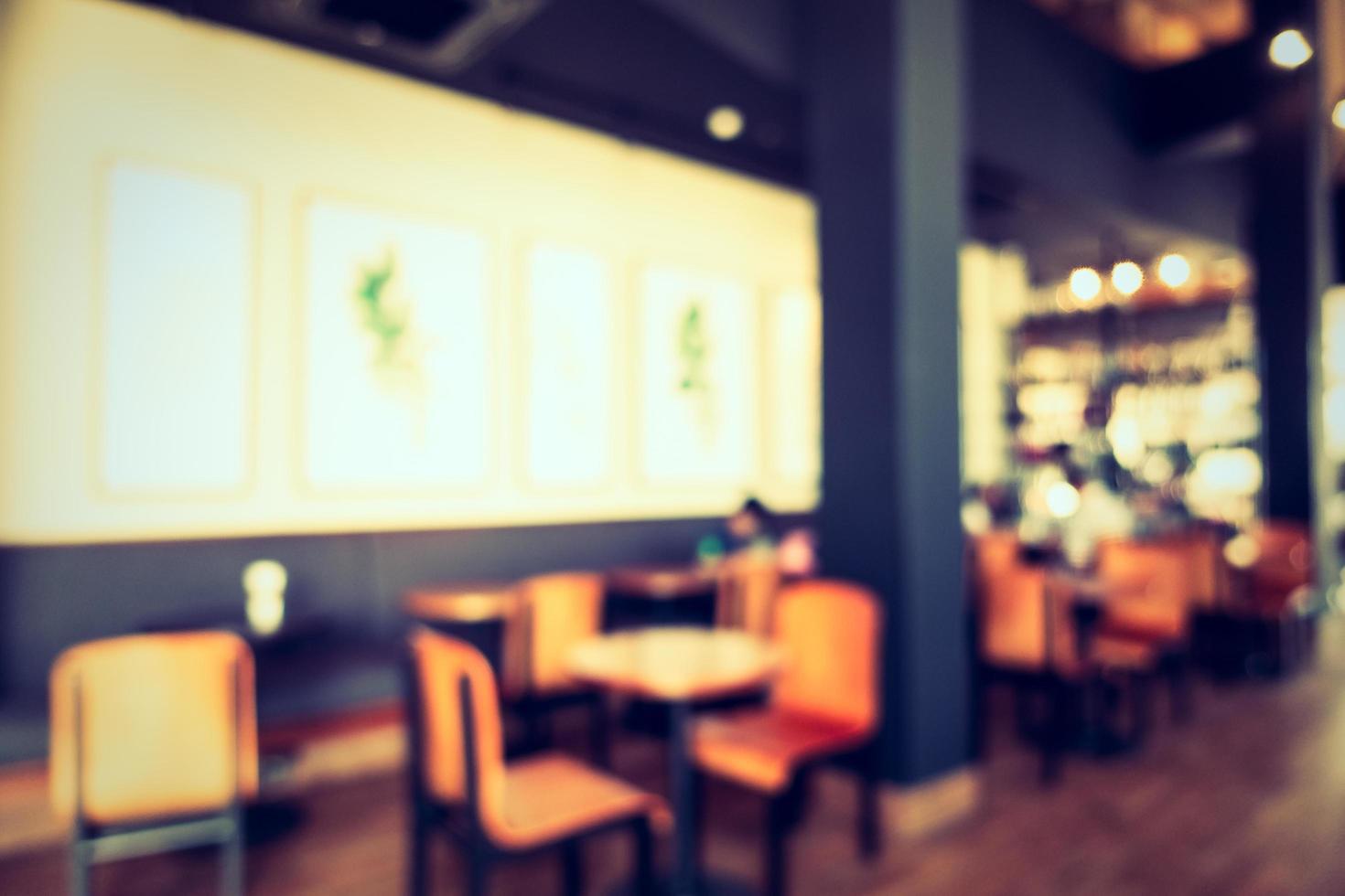 desfoque abstrato e café e restaurante desfocado foto