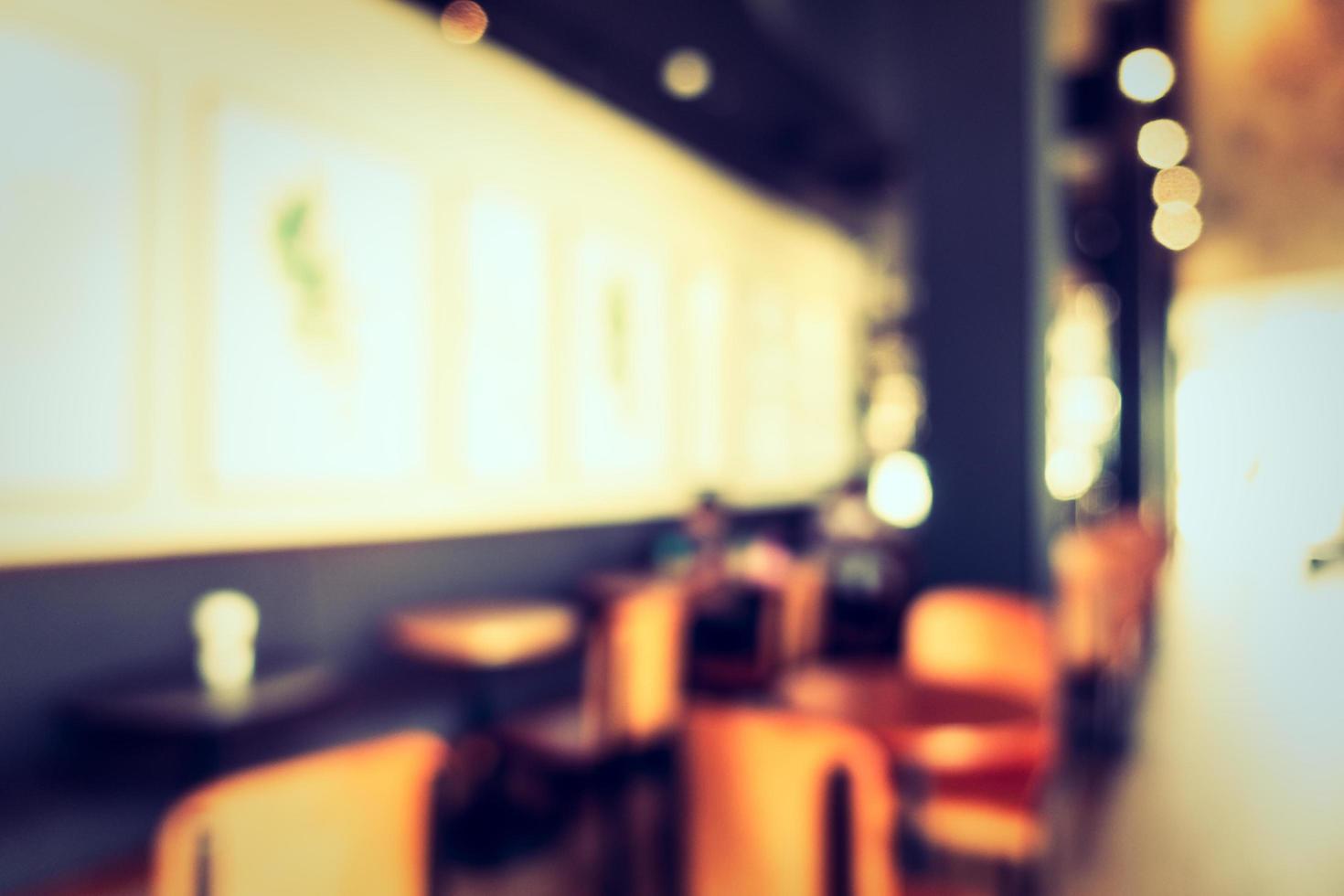 desfoque abstrato e café e restaurante desfocado foto