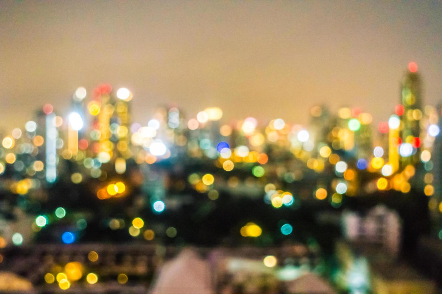 borrão abstrato horizonte da cidade de Bangkok foto