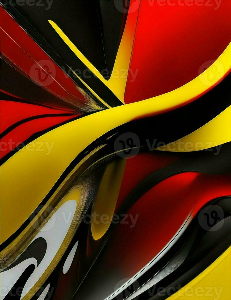 abstrato imagem fundo com preto, amarelo e vermelho ilustrações foto