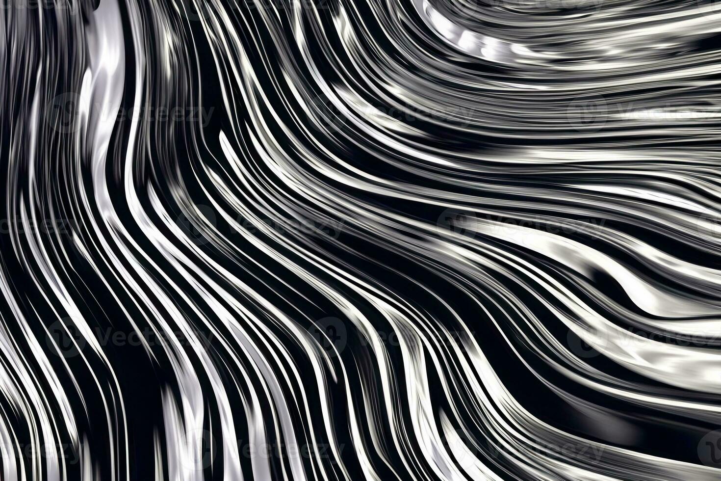 abstrato prata gradiente fundo. fluxo cromada líquido metal ondas. foto