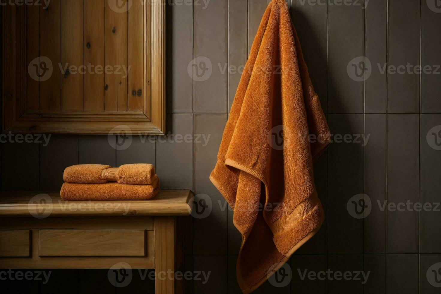 toalhas preparado para convidado usar. foto