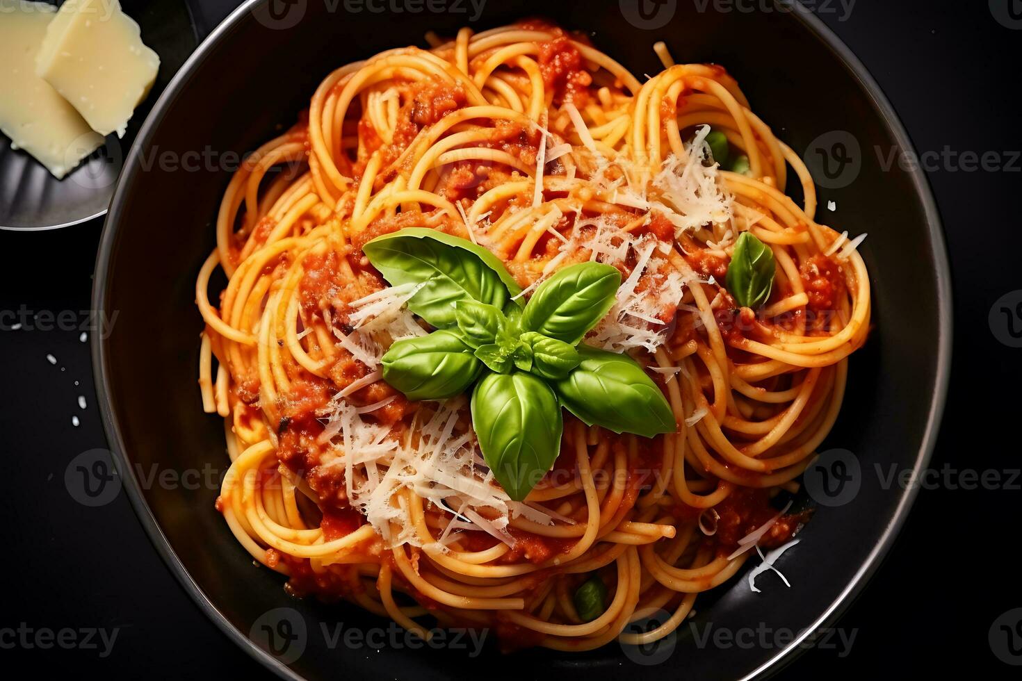 espaguete com molho de tomate foto