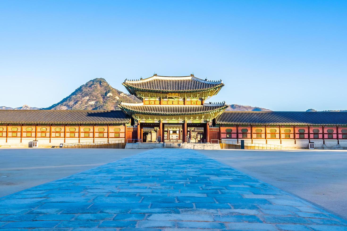 palácio gyeongbokgung na coreia do sul foto