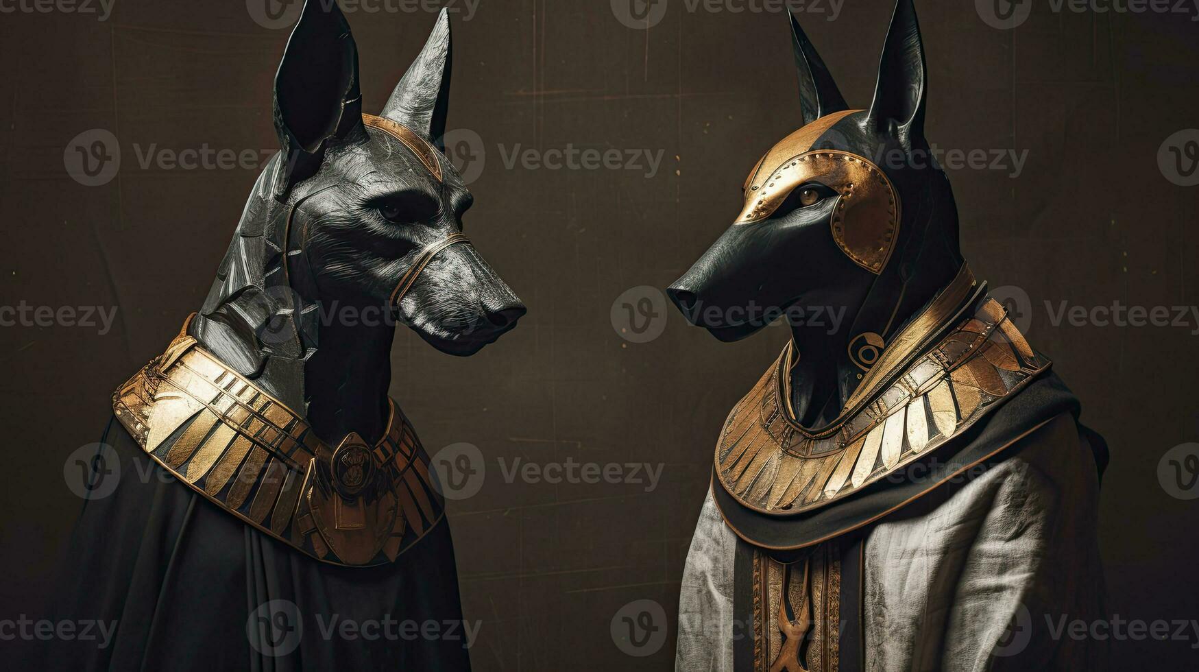 anubis e horus. generativo ai foto