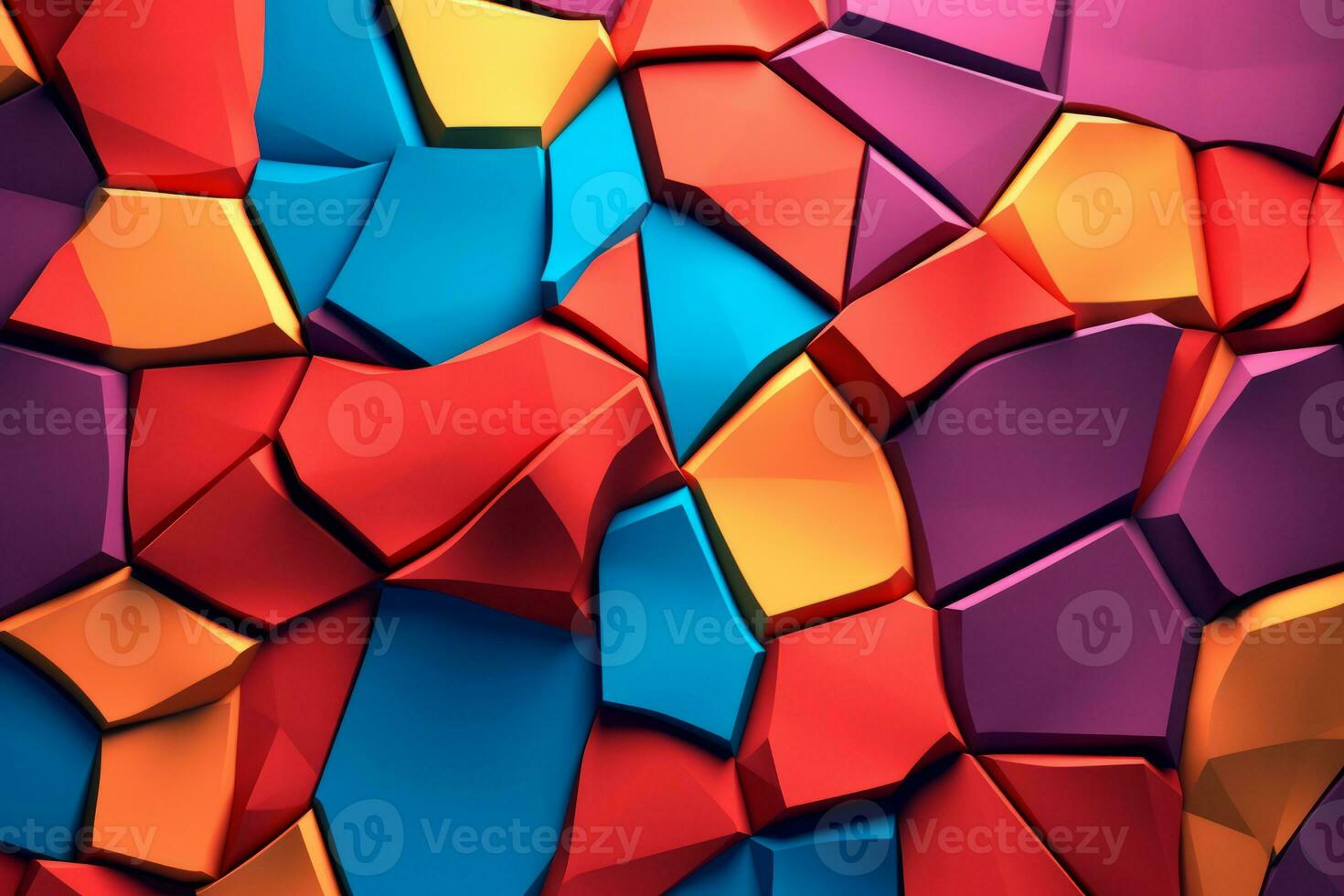 Voronoi blocos padronizar textura fundo generativo ai foto