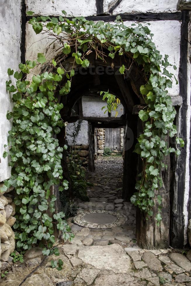 velhas casas de madeira foto