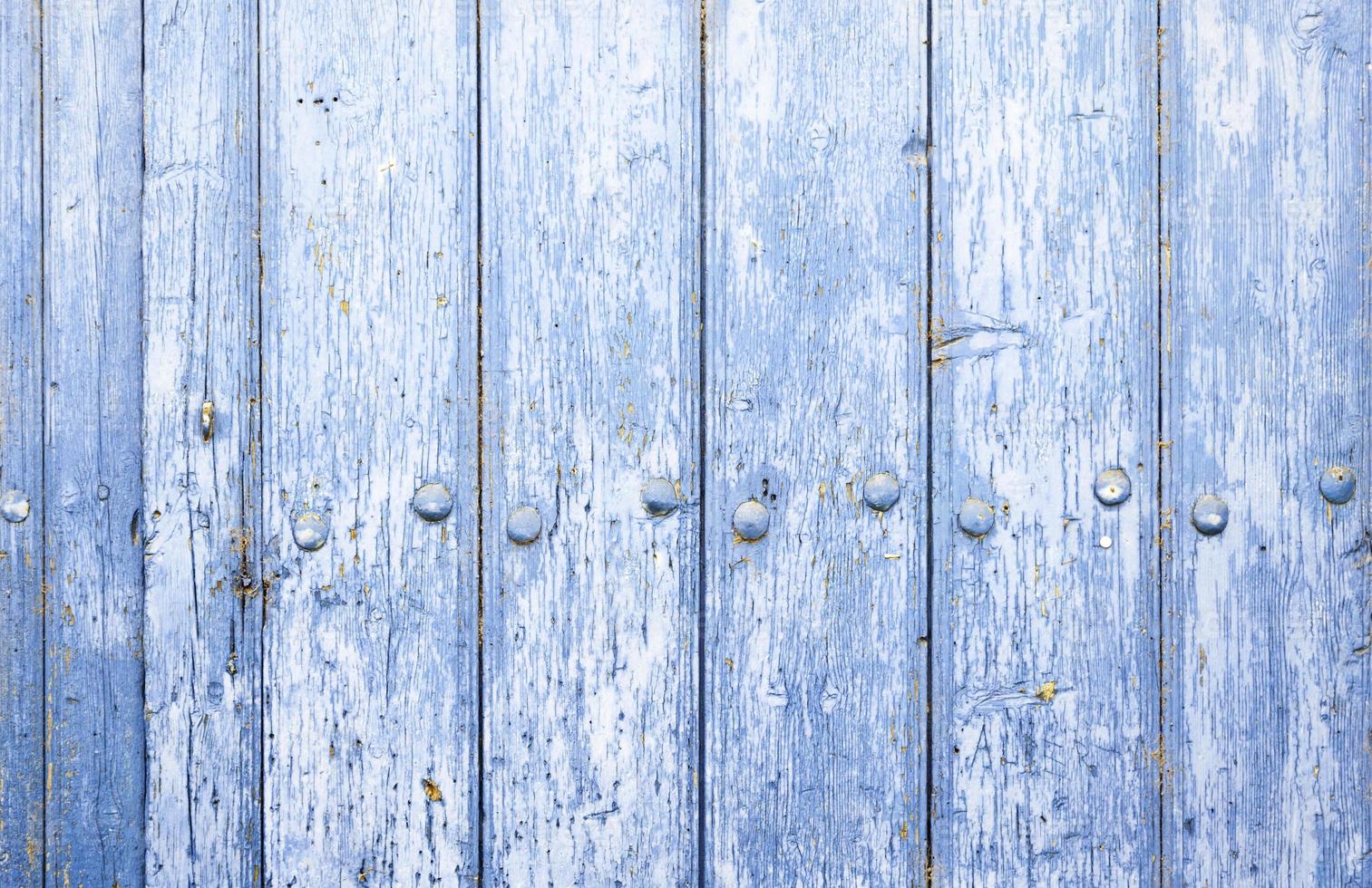 textura de fundo de madeira azul foto