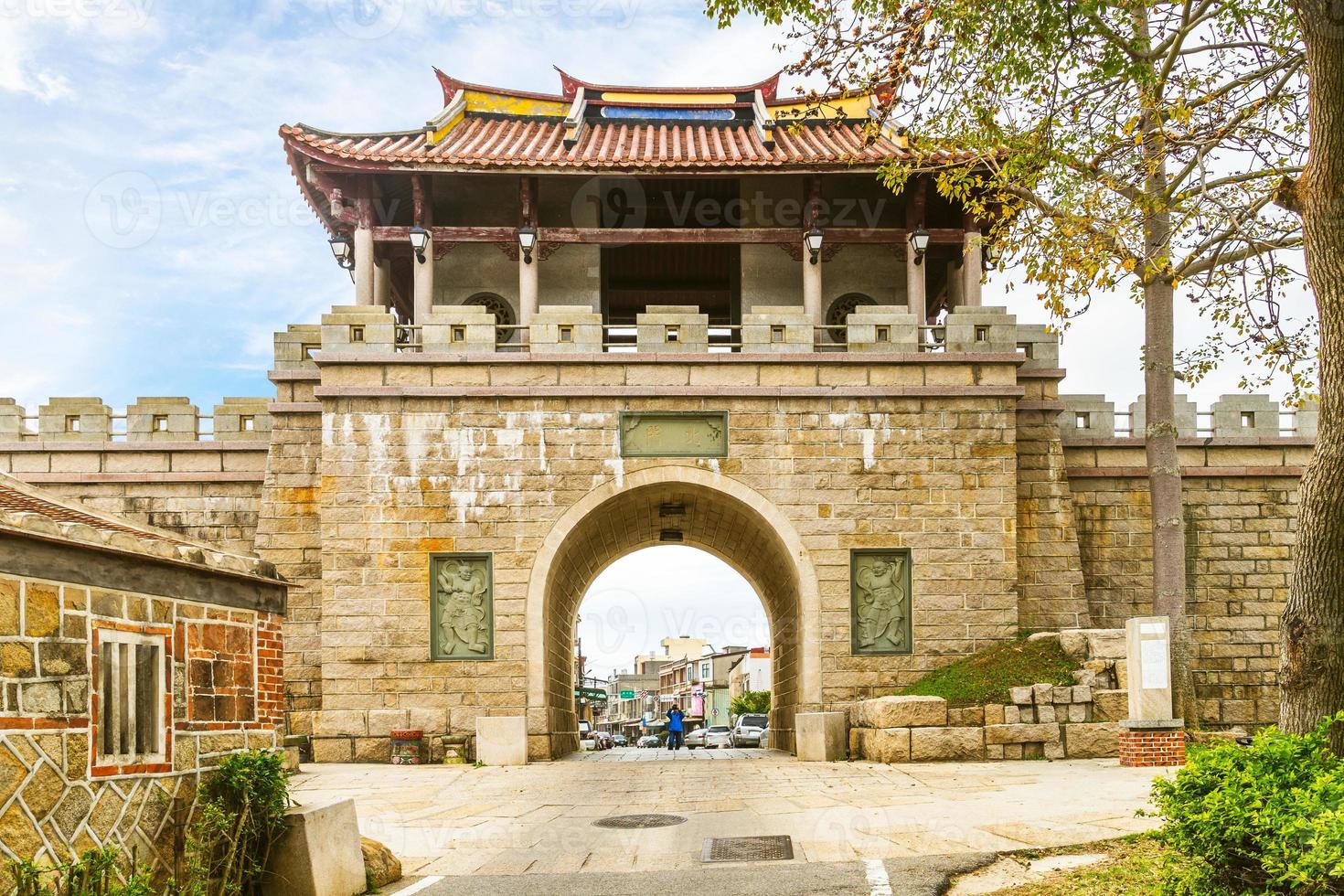 portão norte da antiga cidade kinmen em taiwan foto