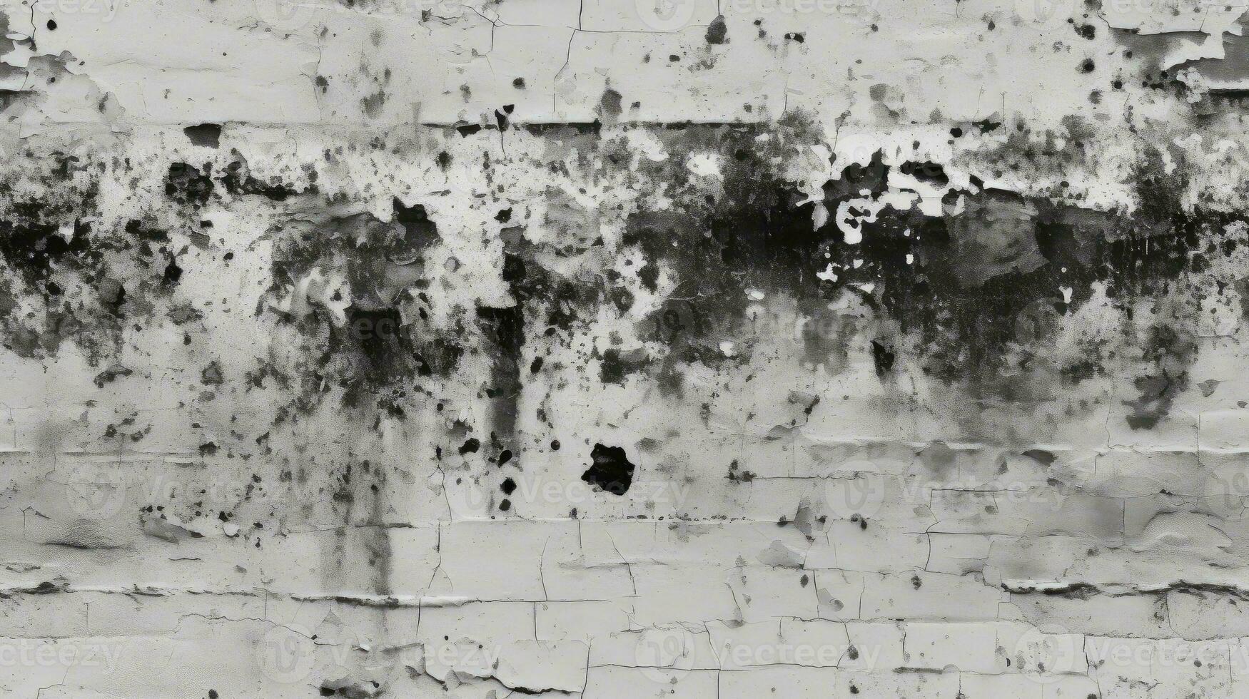 velho Preto branco tijolo parede fundo, abstrato textura padronizar pano de fundo , generativo ai ilustração foto