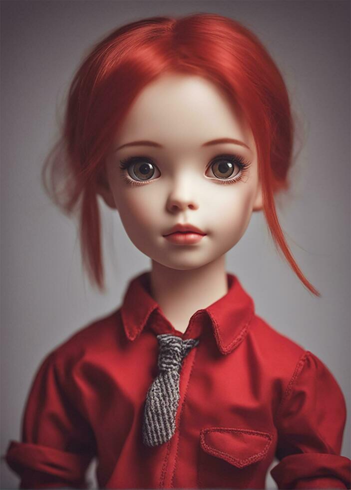 livre Barbie boneca em simples fundo, ai generativo foto