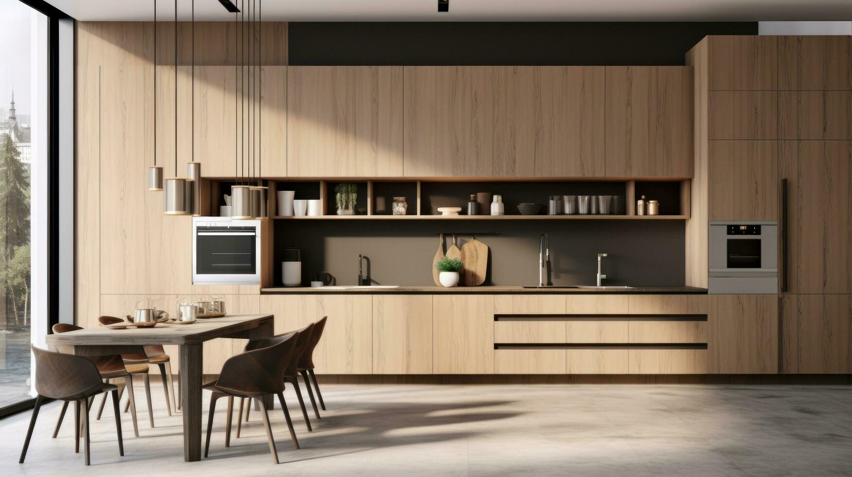 moderno cozinha interior Projeto foto
